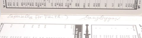 Gary Gygax Autographed A Challenge of Arm's Module, by Staff, Gary Gygax Signed