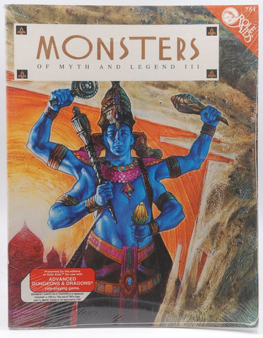Monsters of Myth and Legend III (Role Aids) by Staff (1992) Paperback, by Staff