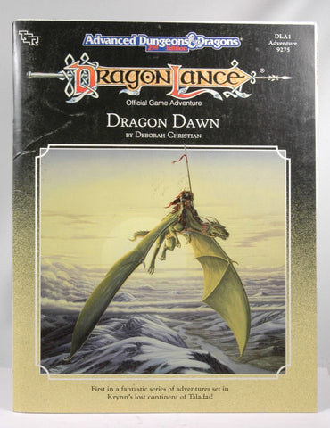 Dragon Dawn (Advanced Dungeons & Dragons/Dragonlance Module DLA1) Paperback March, 1990, by