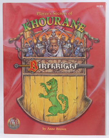 Player's Secrets of Khourane: Birthright: Domain Sourcebook (Advanced Dungeons & Dragons), by