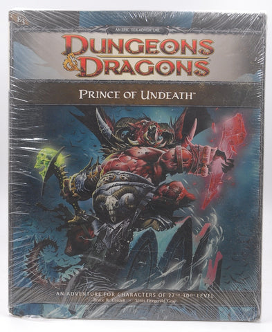 Prince of Undeath: Adventure E3 for 4th Edition Dungeons & Dragons (4th Edition D&D), by Gray, Scott Fitzgerald,Cordell, Bruce R.