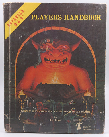 AD&D Players Handbook Original Cover VG, by Gary Gygax