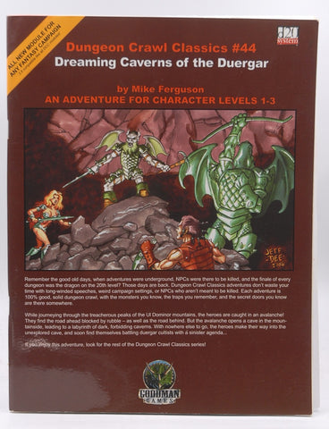 Dungeon Crawl Classics 44*OP: Dreaming Caverns of the Duergar, by Ferguson, Michael