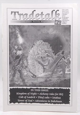 Glorantha Chaos Society Tradetalk Magazine #6 HQ RQ RPG, by Various