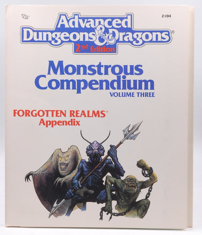 Monstrous Compendium: Forgotten Realms Appendix (Advanced Dungeons & Dragons/Tsr 2104) by Tsr (1989-12-03), by David Zeb Cook