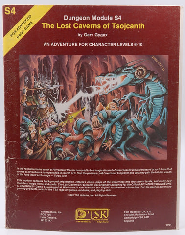 AD&D S4 The Lost Caverns of Tsojcanth VG, by Gary Gygax
