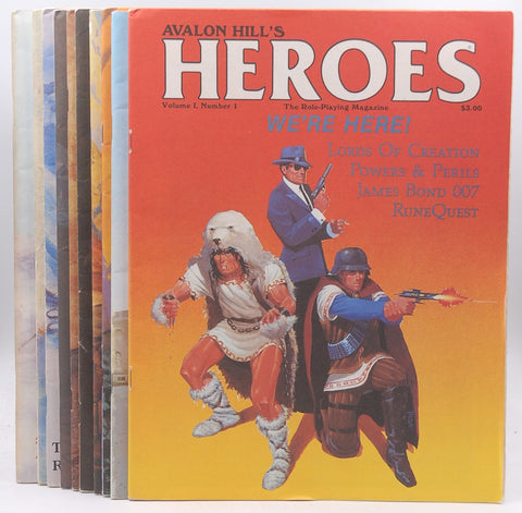 Avalon Hill's Heroes Magazine Lot 1-10 VG, by Various