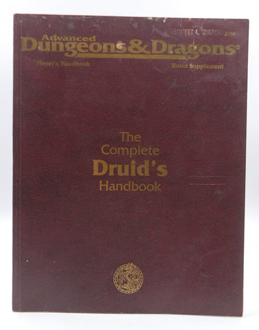 AD&D 2e The Complete Druid's Handbook VG+, by Staff