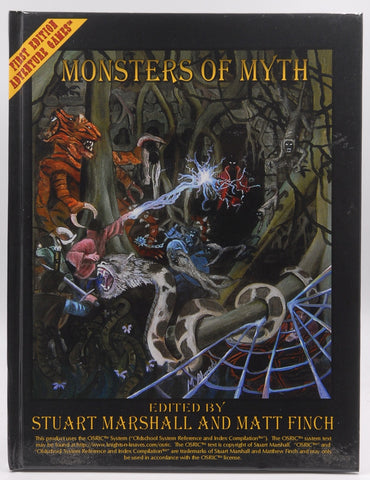 Monsters of Myth AD&D 1e RPG Compatible, by Stuart Marshall, et al
