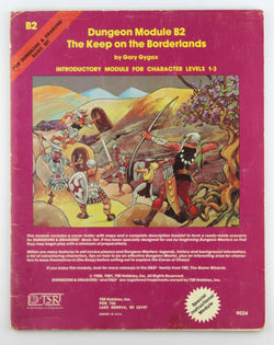 D&D B/X B2 The Keep on the Borderlands G+ Light Rubbing, by Gary Gygax  