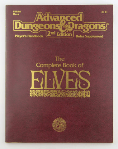 The Complete Book of Elves (Advanced Dungeons & Dragons, Player's Handbook Rules Supplement #2131, by Colin McComb  