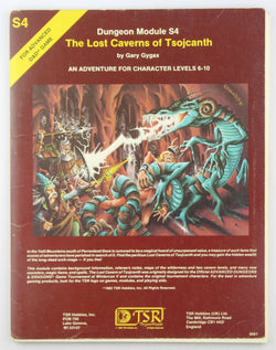 AD&D S4 The Lost Caverns of Tsojcanth VG+, by Gary Gygax  
