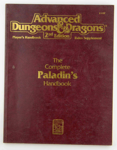 AD&D Complete Paladin's Handbook (Advanced Dungeons & Dragons 2nd Edition) by C.Anthony Pryor (1994-12-31), by   