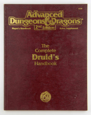 The Complete Druid's Handbook VG, by Pulver  