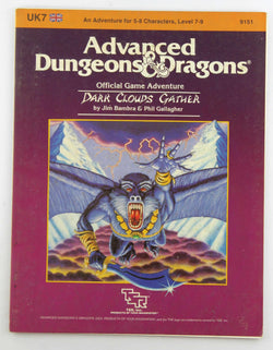 Dark Clouds Gather (Advanced Dungeons & Dragons Module UK7), by Phil Gallagher, Jim Bambra  