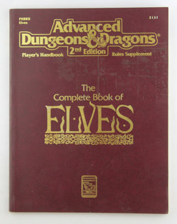 AD&D 2e The Complete Book of Elves, by Various  