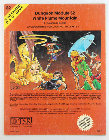White Plume Mountain (Advanced Dungeons & Dragons Module, No. S2), by Lawrence Schick  