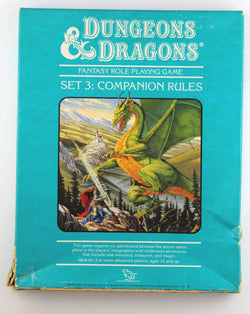 Dungeons & Dragons Set 3 Companion Rules Fair, by Gygax, Mentzer, Arneson  
