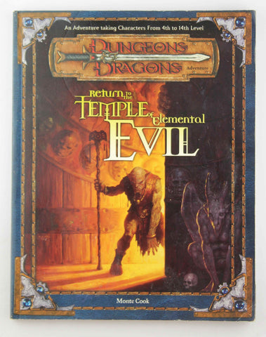 D&D Return to the Temple of Elemental Evil w/Map, by Cook  