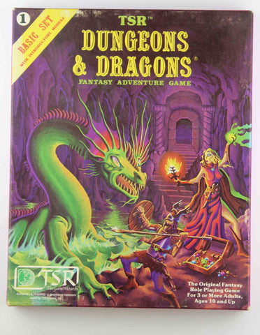 Dungeons & Dragons Basic Set 1011 w/Dice and Crayon D&D, by Gary Gygax, Dave Arneson  