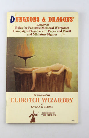 Dungeons & Dragons Supplement III: Eldritch Wizardry, Ancient and Powerful Magic, by Brian Blume,Gary Gygax  