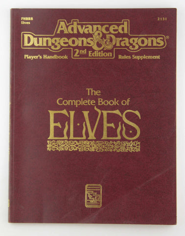 The Complete Book of Elves (Advanced Dungeons & Dragons, Player's Handbook Rules Supplement #2131, by Colin McComb  