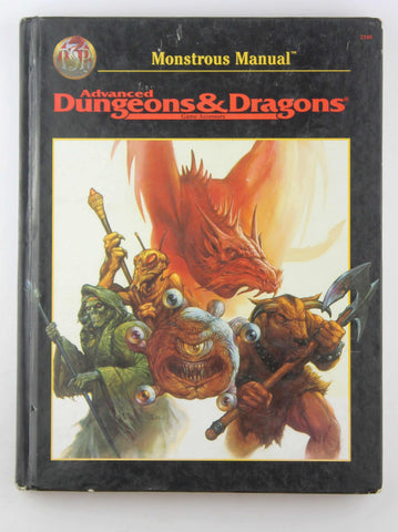 Monstrous Manual (AD&D 2nd Ed Fantasy Roleplaying Accessory, 2140), by   