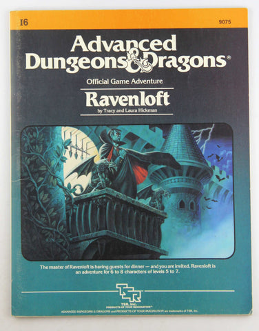 AD&D I6 Ravenloft VG+, by Tracy HIckman, Laura Hickman  