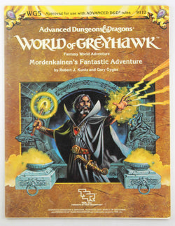 AD&D Greyhawk WG5 Mordenkainen's Fantastic Adventure VG+, by Robert J Kuntz, Gary Gygax  