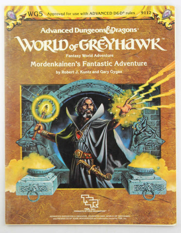 AD&D Greyhawk WG5 Mordenkainen's Fantastic Adventure VG+, by Robert J Kuntz, Gary Gygax  