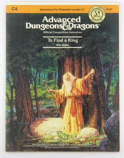 AD&D C4 To Find a King VG, by Blake  
