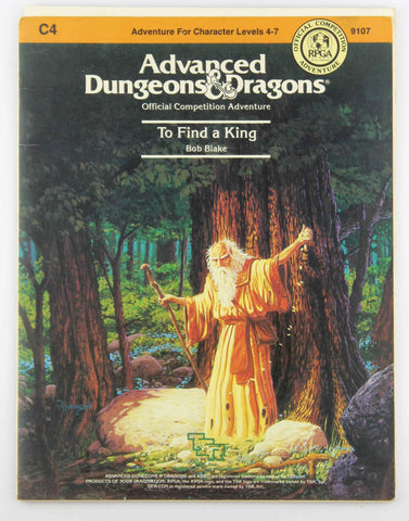 AD&D C4 To Find a King VG, by Blake  
