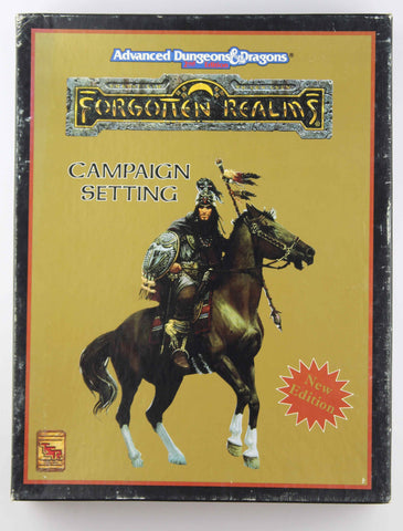 AD&D 2nd Ed Forgotten Realms Campaign Gold Box VG, by Ed Greenwood, et al  