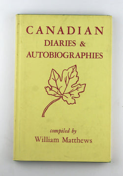 Canadian Diaries and Autobiographies, by   