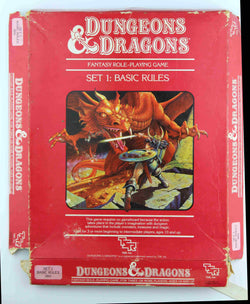 D&D Dungeons & Dragons Set 1 Basic Rules Wrong Bottom Lid 1011, by Gygax, Mentzer, Arneson  