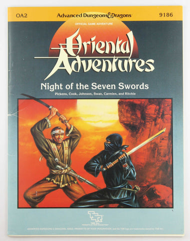 Night of Seven Swords (Advanced Dungeons and Dragons/Oriental Adventures Module OA2) (1986-12-03), by   