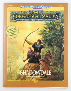 AD&D 2e Shadowdale Forgotten Realms w/Map, by Ed Greenwood  