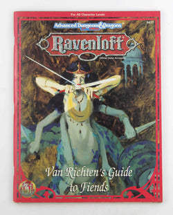 AD&D 2e Ravenloft Van Richten's Guide to Fiends VG, by Woodruff, et al  