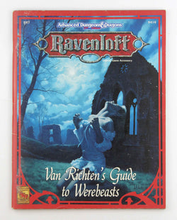 AD&D 2e Van Richten's Guide to Werebeasts Ravenloft, by Various  
