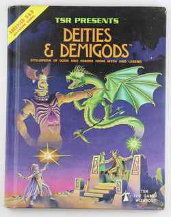 AD&D Deities & Demigods 128pp Light Rubbing, by Ward, Kuntz  