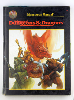 Monstrous Manual (AD&D 2nd Ed Fantasy Roleplaying Accessory, 2140), by   