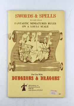 D&D Swords & Spells 5th Printing, by Gary Gygax  