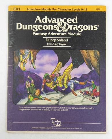AD&D EX1 Dungeonland G+ Rubbing, by E Gary Gygax  