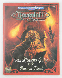 AD&D 2e Van Richten's Guide to the Ancient Dead, by Various  