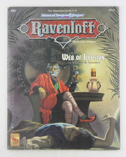 AD&D 2e Web of Illusion Ravenloft w/Map VG, by William W Connors  