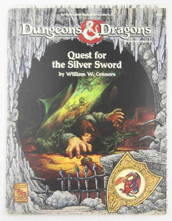 D&D Quest for the Silver Sword Complete Unpunched VG, by Connors  