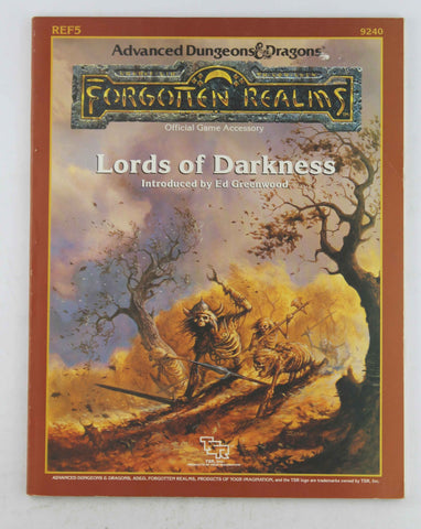 AD&D Lords of Darkness Forgotten Realms REF5 VG, by Ed Greenwood  