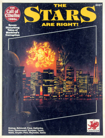 Call of Cthulhu 1990 The Stars Are Right!, by Bishop, et al  