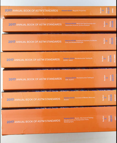 2017 Annual Book of ASTM Standards Section 3 Complete 1-7, by ASTM  