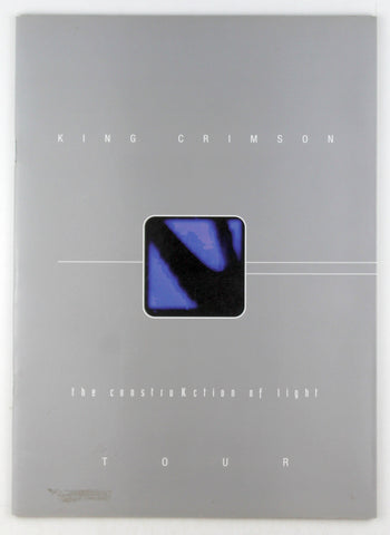 King Crimson Tour Booklet The Construcktion of Light, by KC  